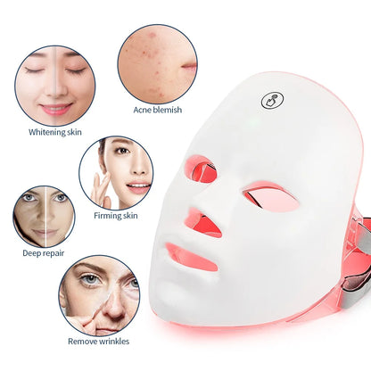 Facial LED Therapy Mask 7 Colors Beauty Boost