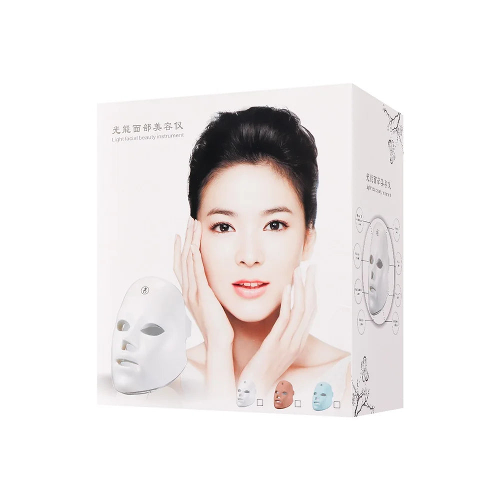 Facial LED Therapy Mask 7 Colors Beauty Boost