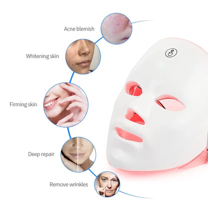 Facial LED Therapy Mask 7 Colors Beauty Boost