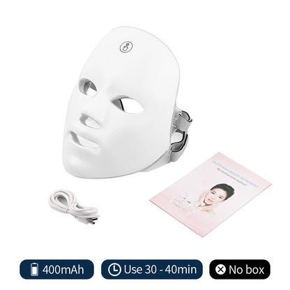 Facial LED Therapy Mask 7 Colors Beauty Boost