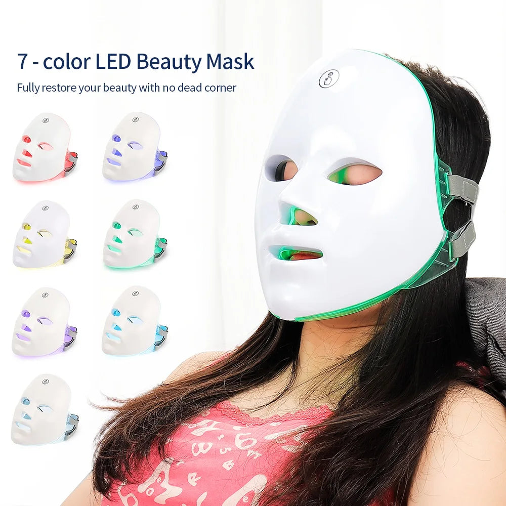 Facial LED Therapy Mask 7 Colors Beauty Boost