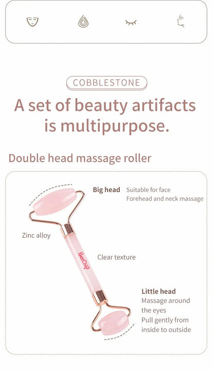 Roller & Gua Sha Face Massager Beauty Boost