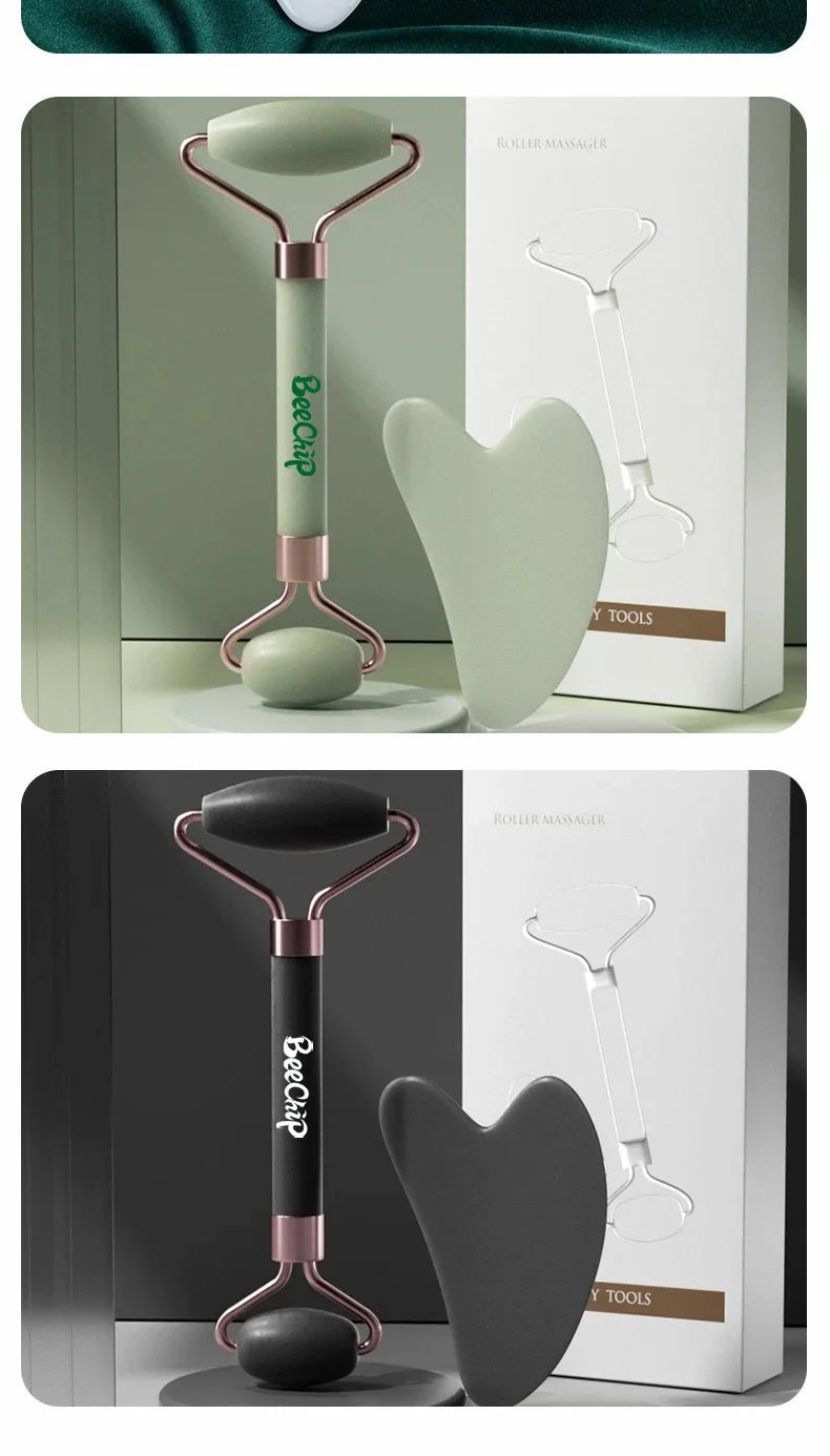 Roller & Gua Sha Face Massager Beauty Boost