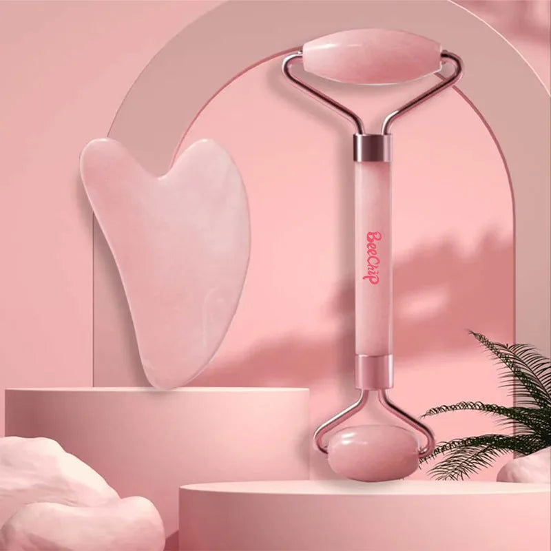 Roller & Gua Sha Face Massager Beauty Boost